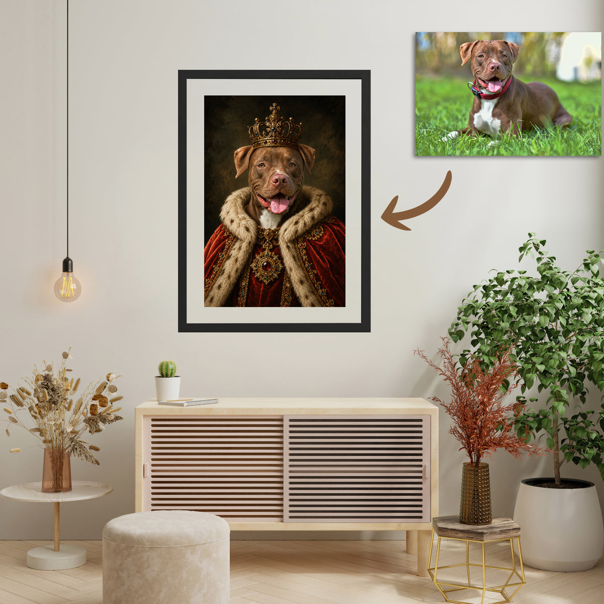 The King - Royal Pet Portrait (Art Print)