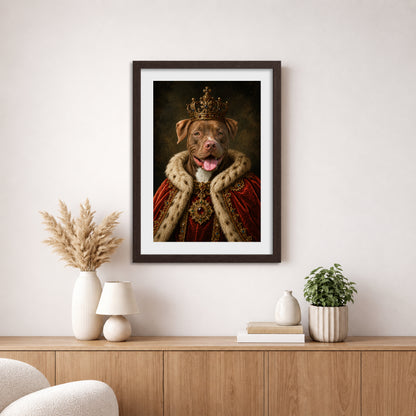 The King - Royal Pet Portrait (Art Print)