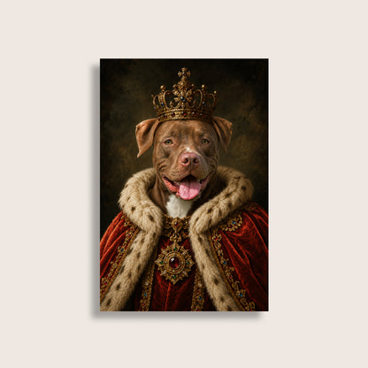 The King - Royal Pet Portrait (Art Print)