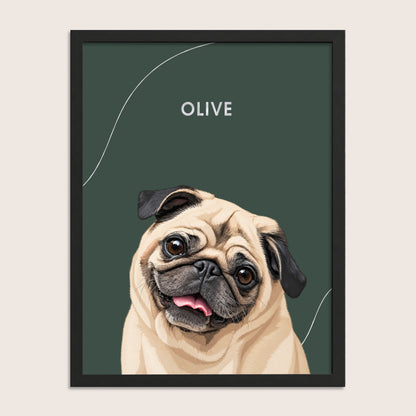 The Signature Pet Portrait (Art Print)