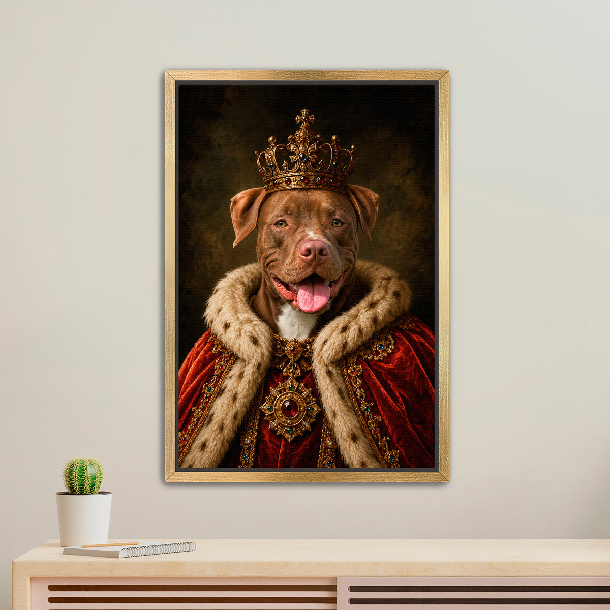 The King - Royal Pet Portrait (Canvas)