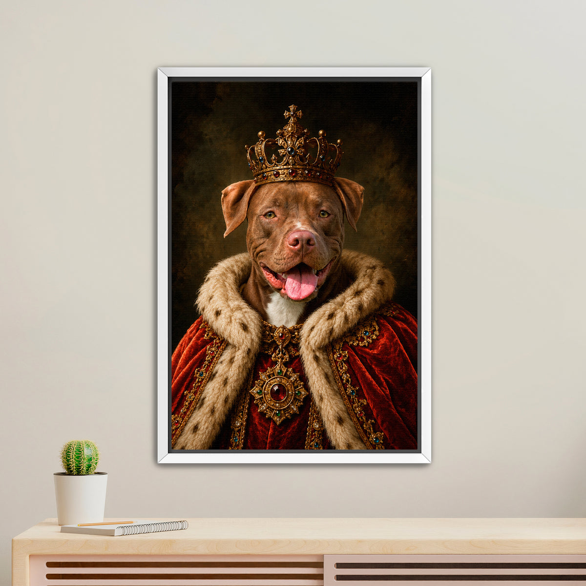 The King - Royal Pet Portrait (Canvas)