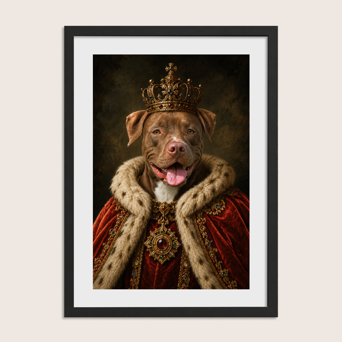 The King - Royal Pet Portrait (Art Print)
