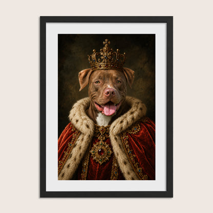 The King - Royal Pet Portrait (Art Print)