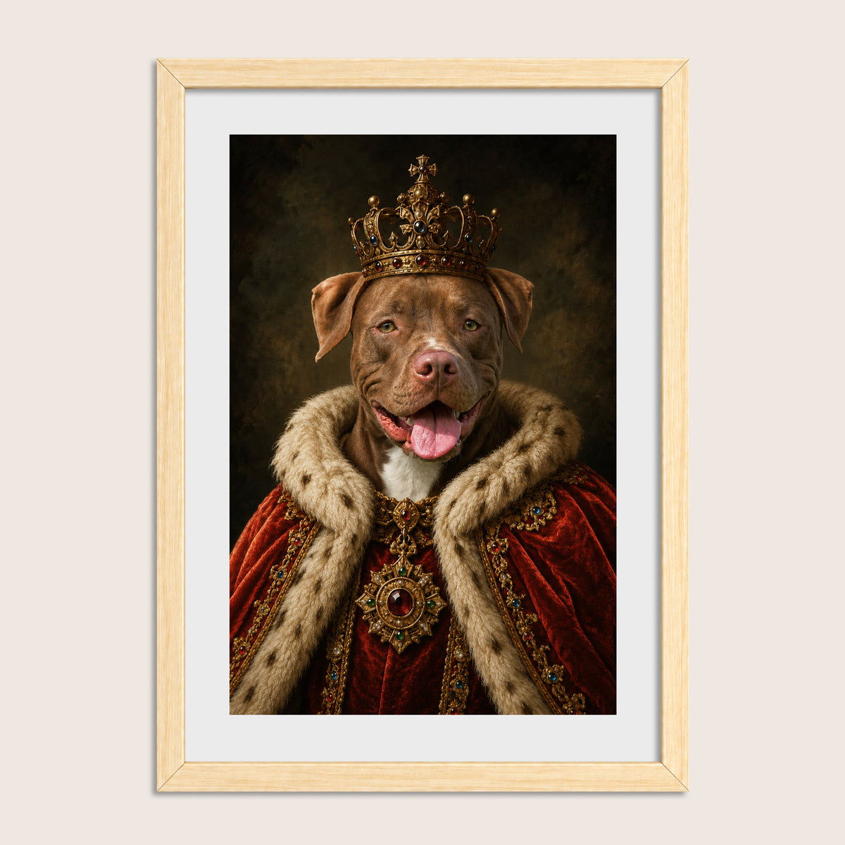 The King - Royal Pet Portrait (Art Print)