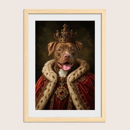 The King - Royal Pet Portrait (Art Print)