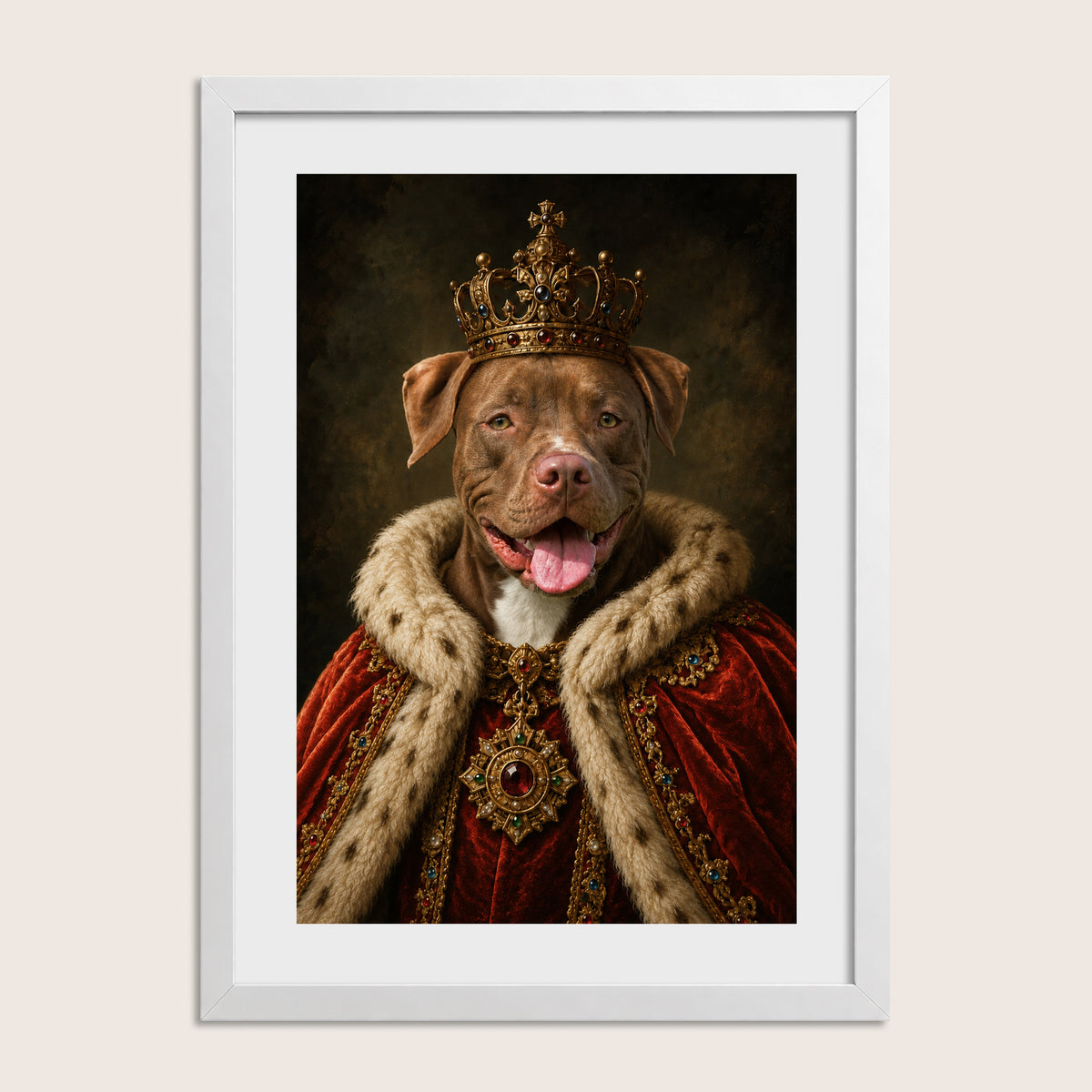 The King - Royal Pet Portrait (Art Print)