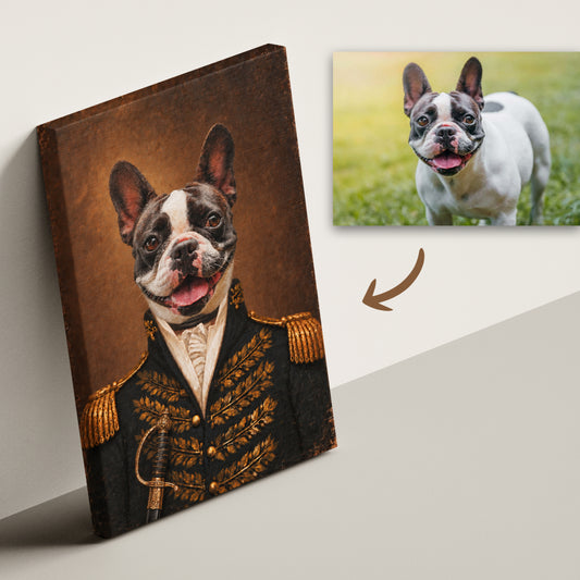 The General - Royal Pet Portrait (Canvas)