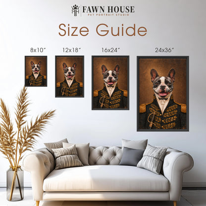 The General - Royal Pet Portrait (Canvas)