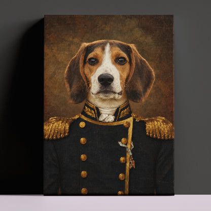 The Navy - Royal Pet Portrait (Canvas)