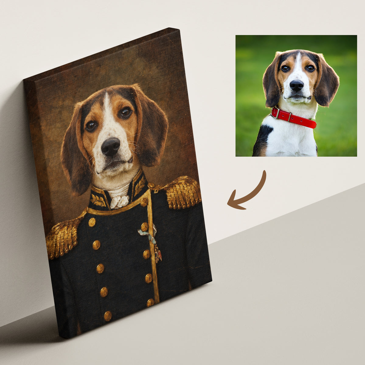 The Navy - Royal Pet Portrait (Canvas)