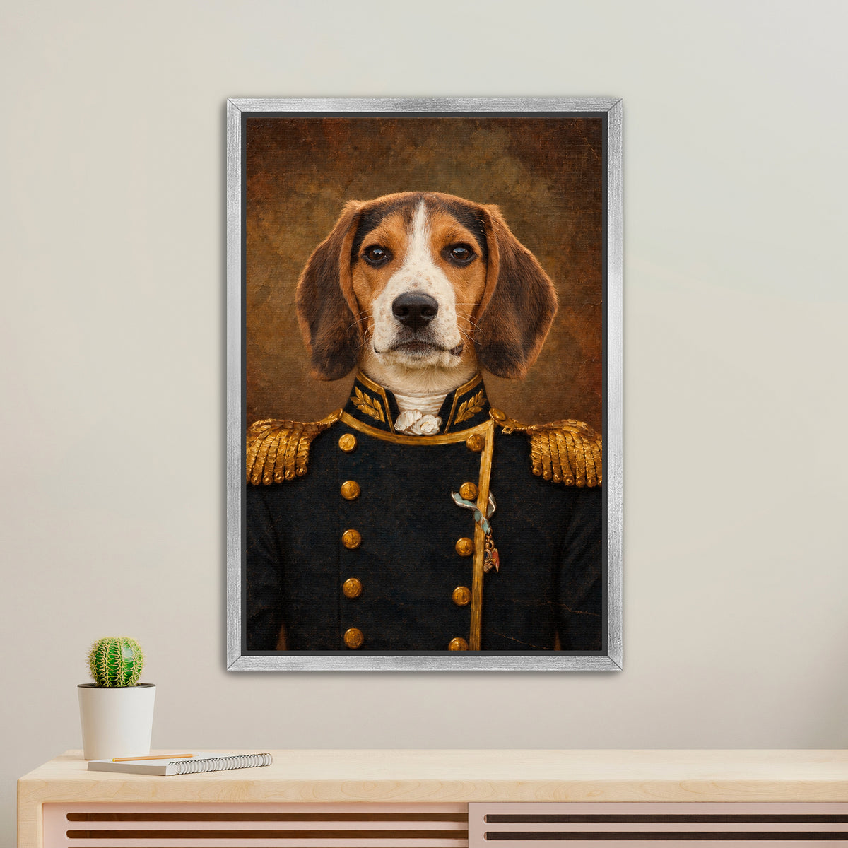The Navy - Royal Pet Portrait (Canvas)