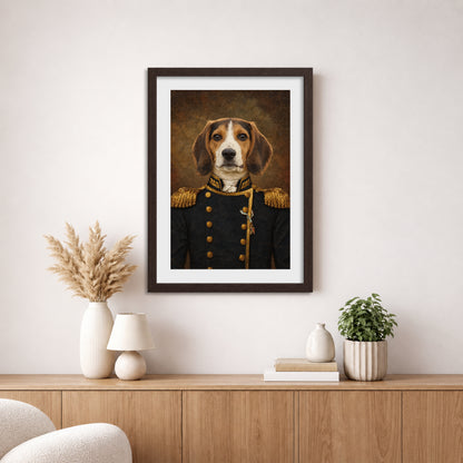 The Navy - Royal Pet Portrait (Art Print)