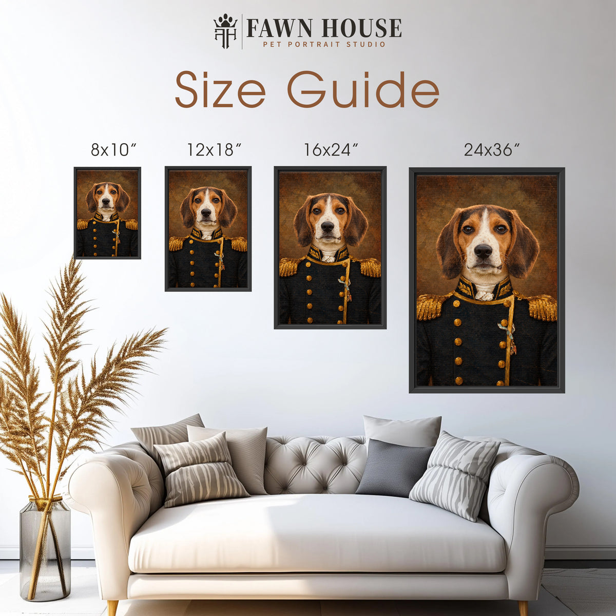 The Navy - Royal Pet Portrait (Canvas)