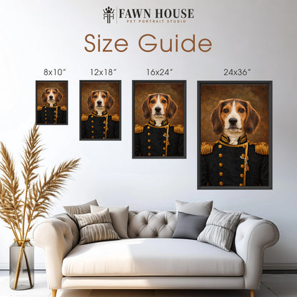 The Navy - Royal Pet Portrait (Canvas)