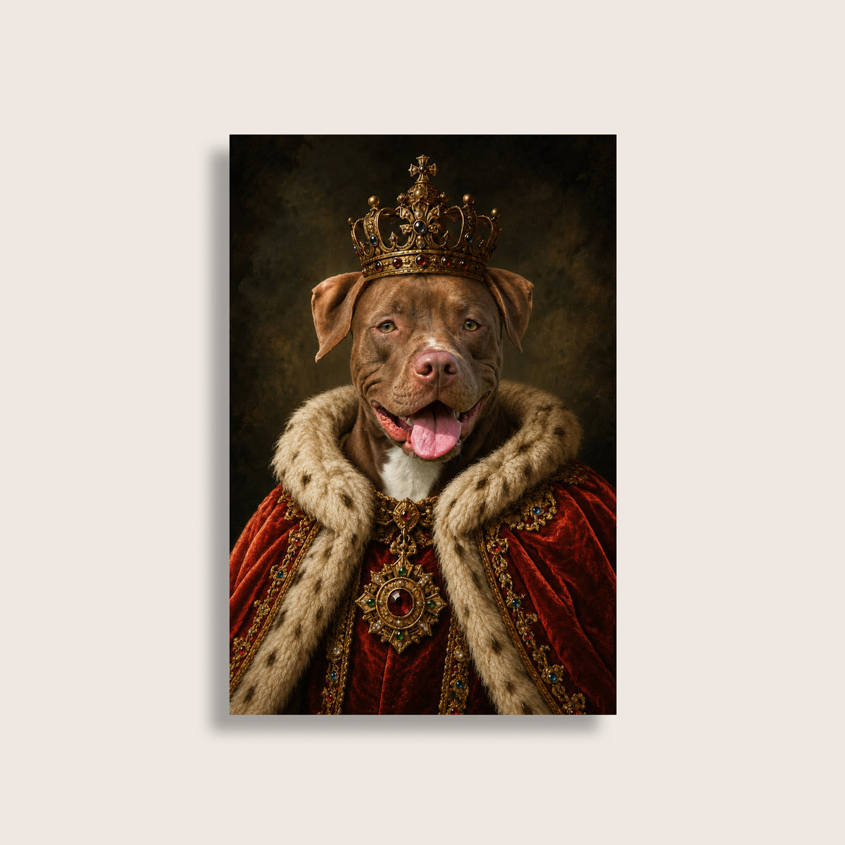 The King - Royal Pet Portrait (Art Print)