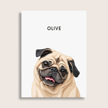 The Signature Pet Portrait (Art Print)