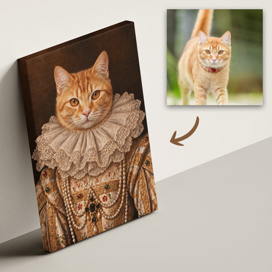 The Princess - Royal Pet Portrait (Canvas)