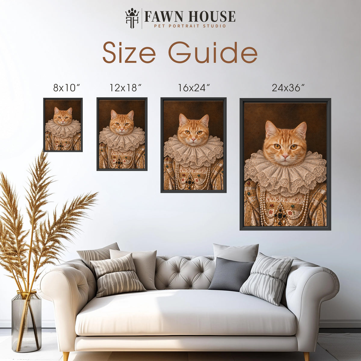 The Princess - Royal Pet Portrait (Canvas)