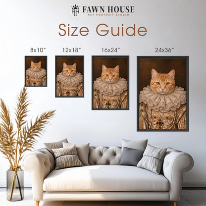 The Princess - Royal Pet Portrait (Canvas)
