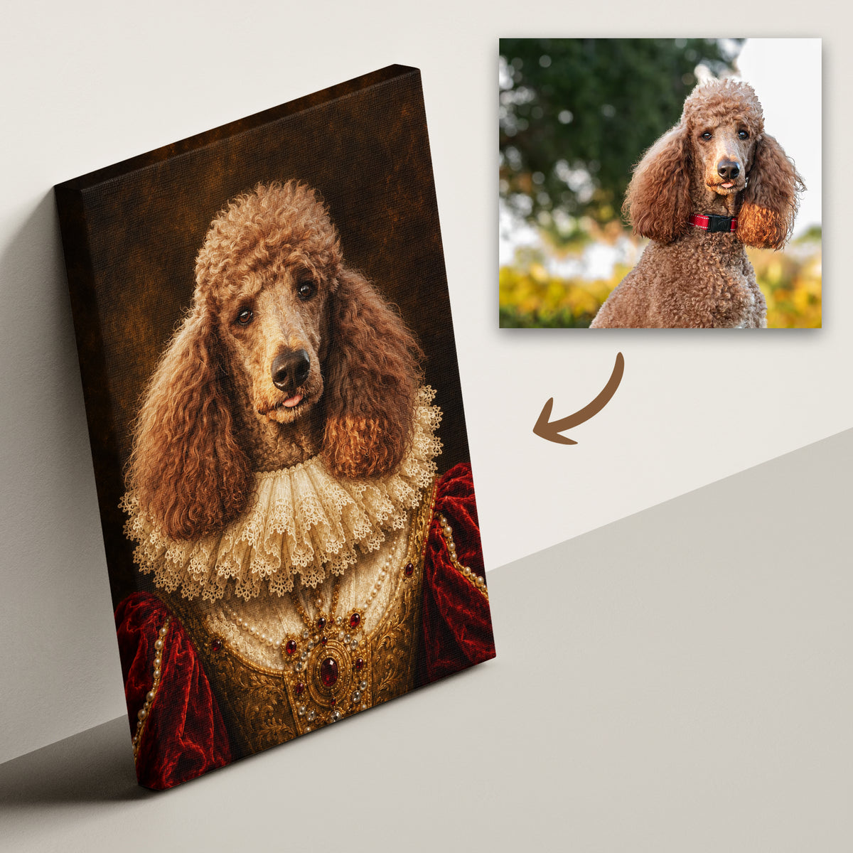 The Queen - Royal Pet Portrait (Canvas)