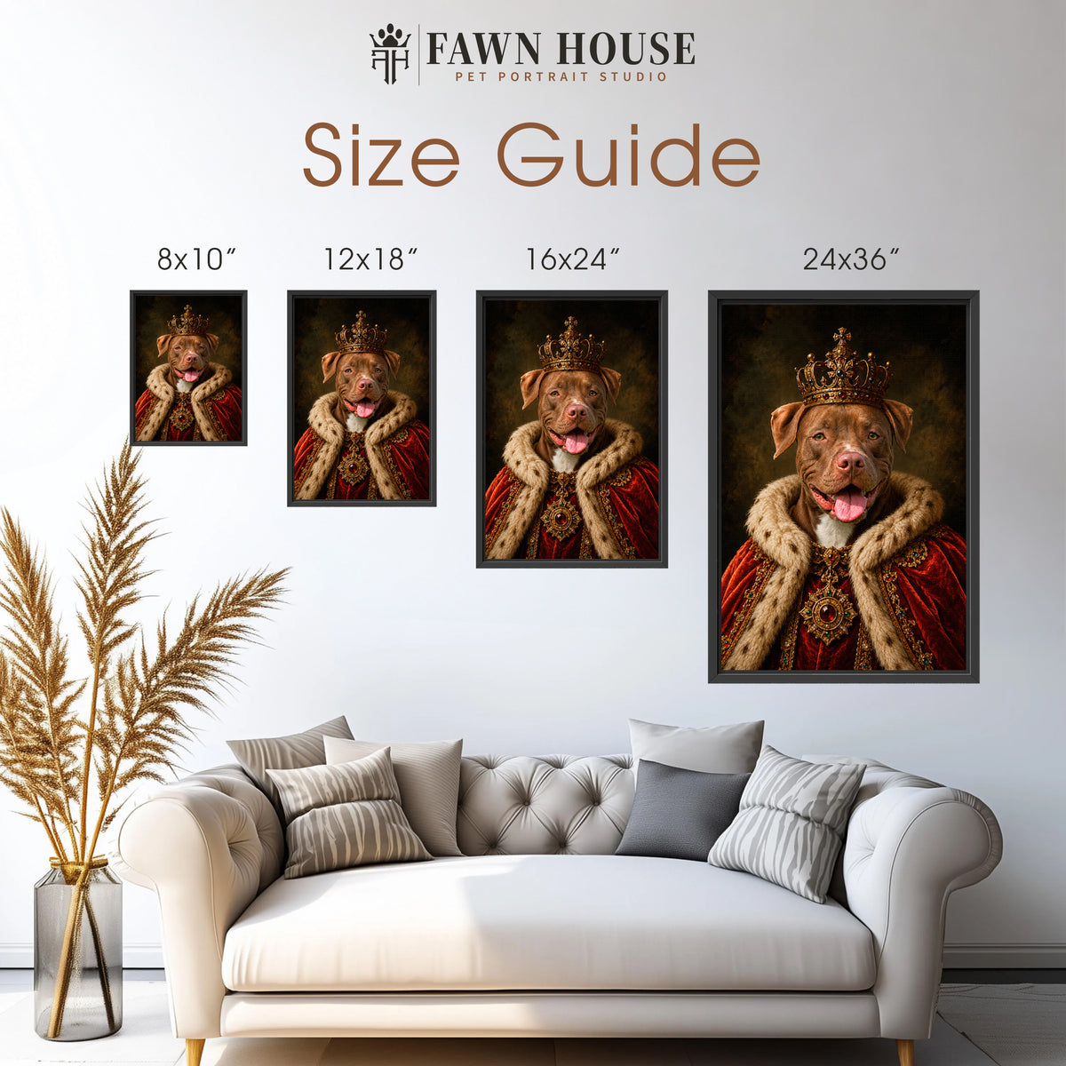 The King - Royal Pet Portrait (Canvas)
