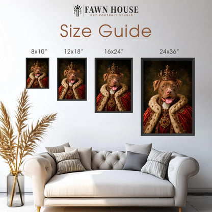 The King - Royal Pet Portrait (Canvas)