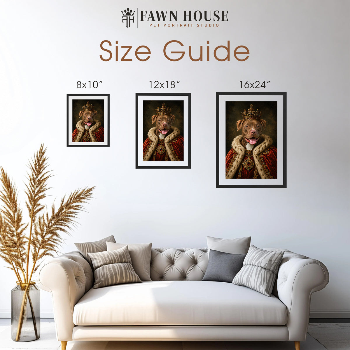 The King - Royal Pet Portrait (Art Print)