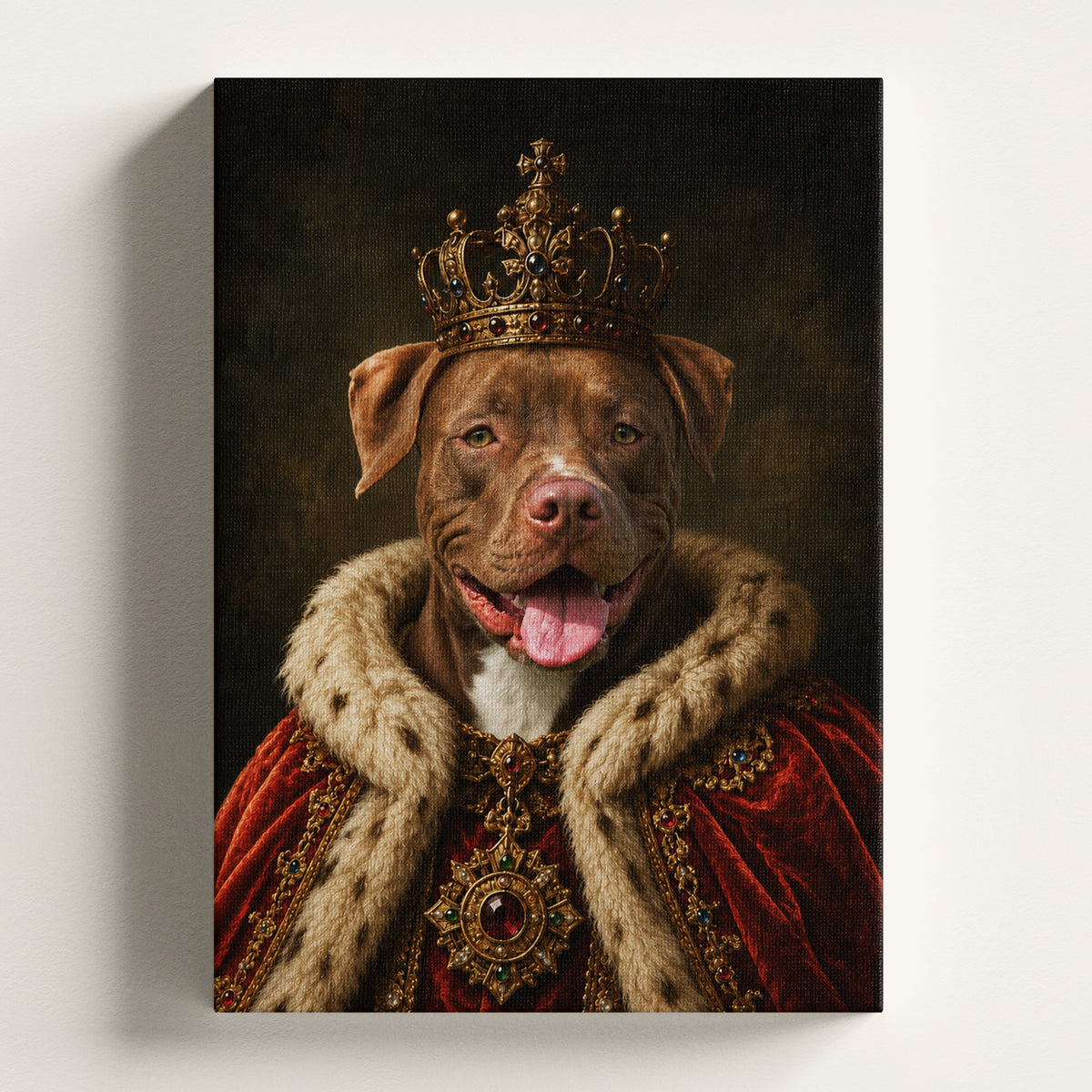 The King - Royal Pet Portrait (Canvas)