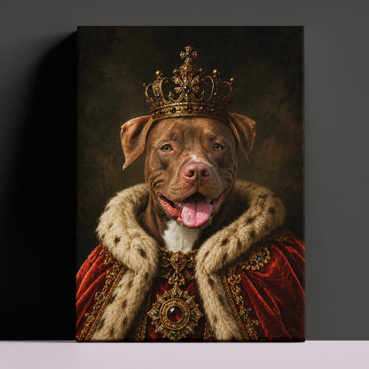The King - Royal Pet Portrait (Canvas)
