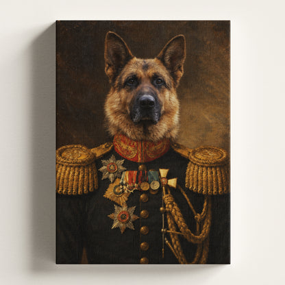 The Veteran - Royal Pet Portrait (Canvas)
